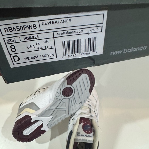 New men’s 550 New Balance sneakers size 8 - Picture 8 of 8